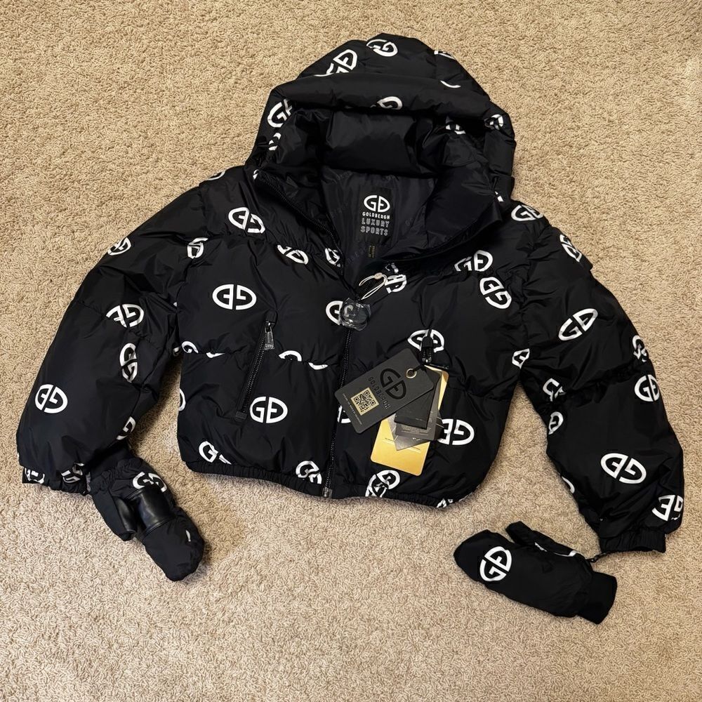 Goldbergh Snowflake Porter Jacket Black US 10 NWT waterproof ski jacket puffer